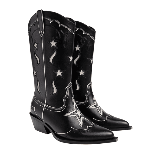 Stradivarius Cowboy Boots With Details
