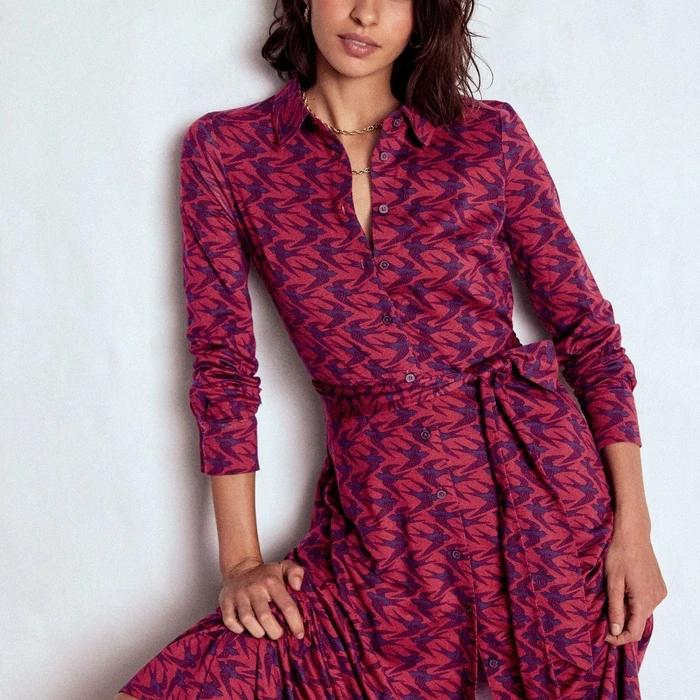 Boden Marcia Jersey Shirt Dress