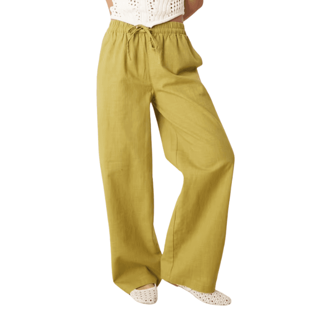 ASOS Design Linen Look Pull On Pants