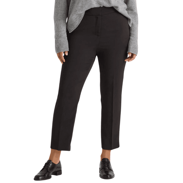 Quince Stretch Crepe Ankle Pants