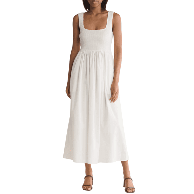 WAYF Smocked Fit & Flare Sundress
