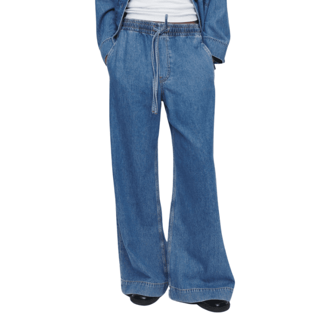 COS Wide-Leg Fluid Denim Pants