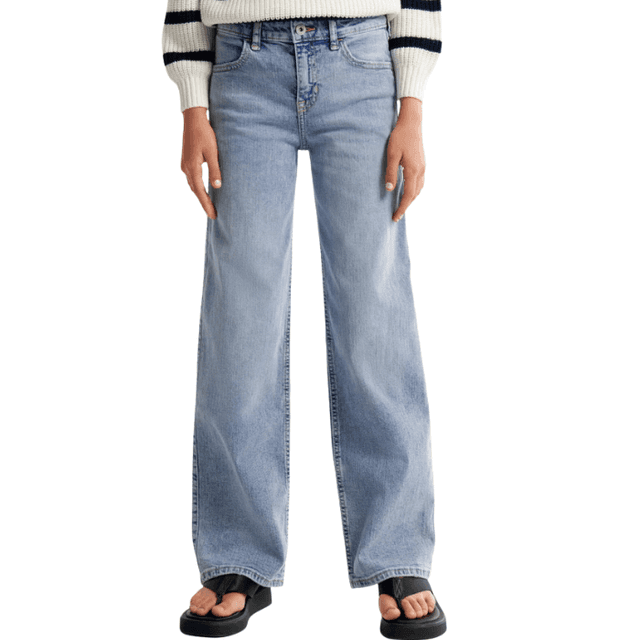 Abercrombie Kids High Rise Wide Leg Jeans