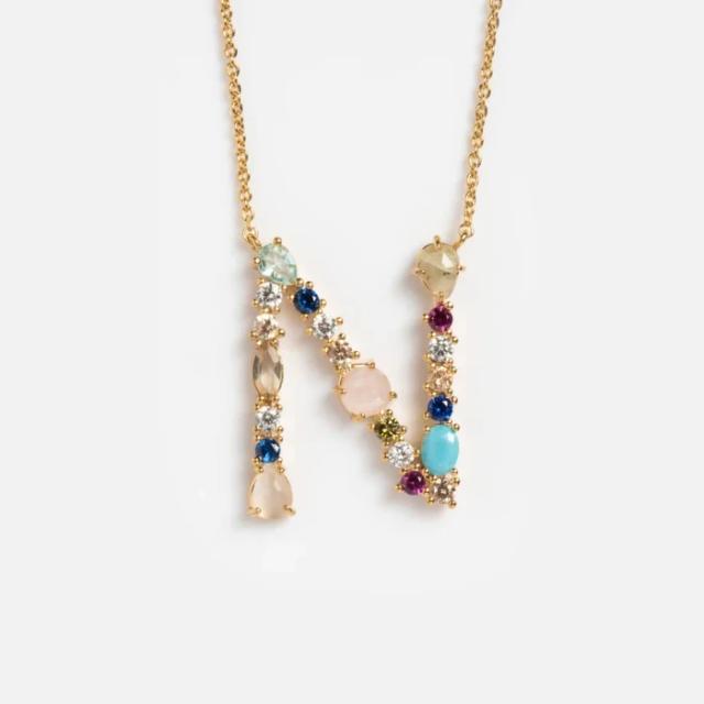 Tai Jewelry Colorful Monogram Pendant