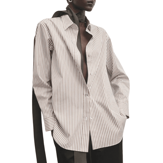 Massimo Dutti Striped Poplin Shirt