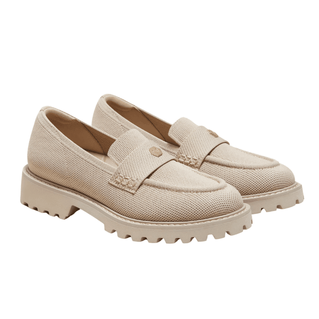 VIVAIA Round-Toe Platform Chunky Heel Loafers