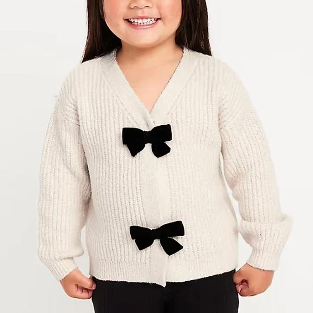 SoSoft Bow Cardigan Sweater for Toddler Girls