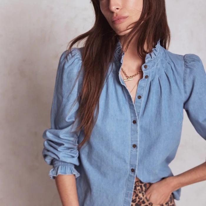 Boden Lorna Denim Top