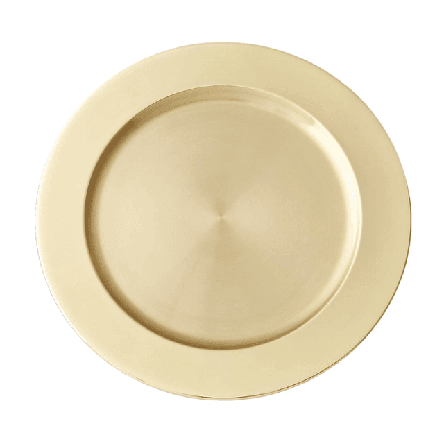 Crate & Barrel Gold-Plated Charger Plate
