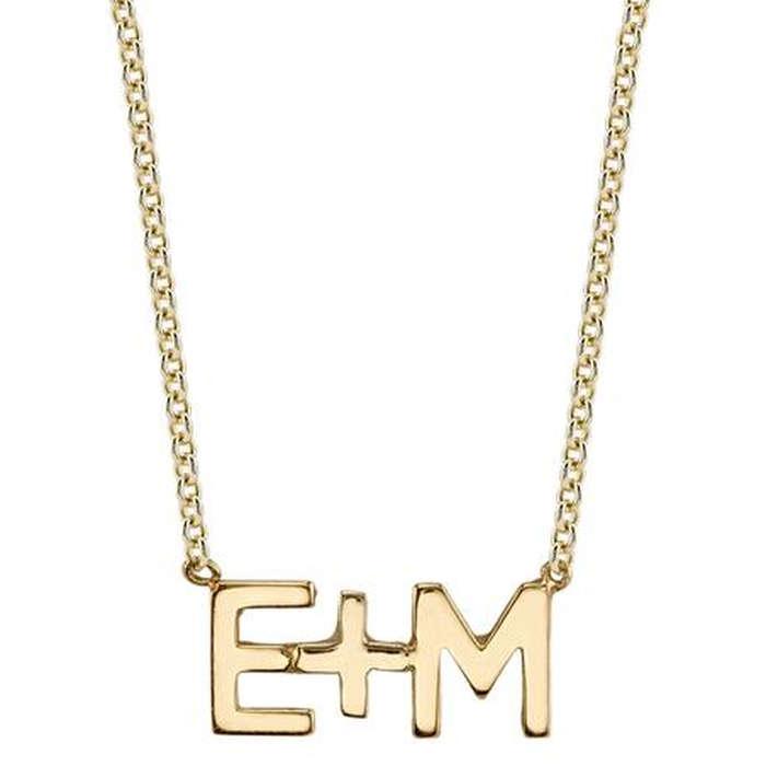 SMITH + MARA Gold Letter Necklace