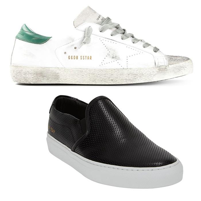Common Projects and Golden Goose Sneakers