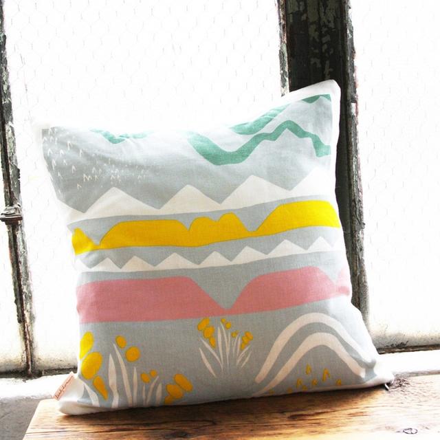 Geometric handmade pillows from Leah Duncan