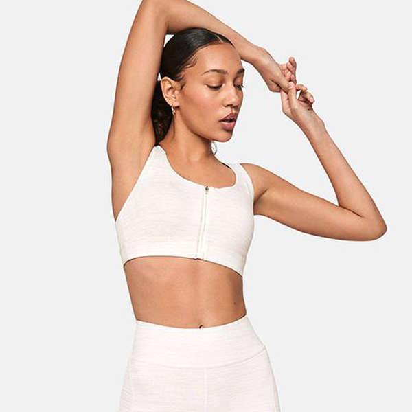 Get The Extra Support You Need While Exercising With A Front Zip Sports Bra