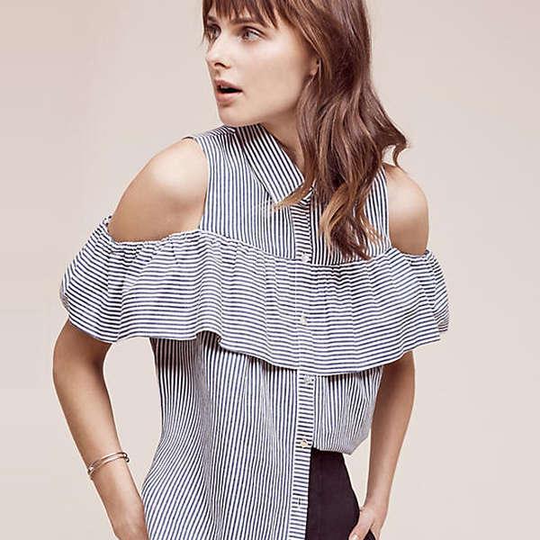 Update Your Basic Button Down With This Top Spring 2017 Trend