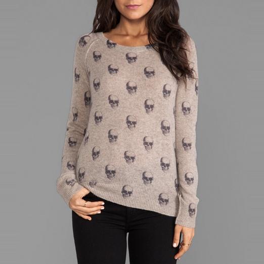 360 Sweater Jack Cashmere Skull-Print Sweater