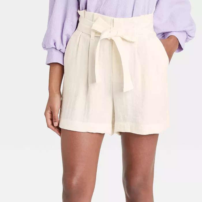A New Day High-Rise Paperbag Shorts