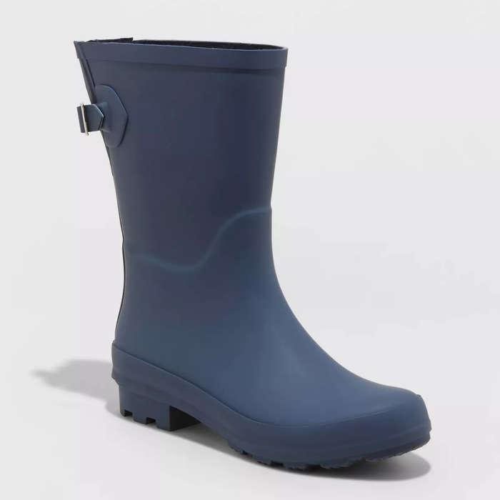 A New Day Vicki Rubber Buckle Rain Boots