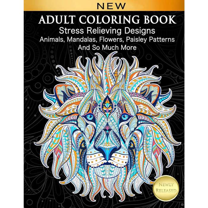 Adult Coloring Book: Stress Relieving Designs