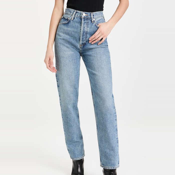 Agolde 90's Pinch Waist High Rise Straight Jeans