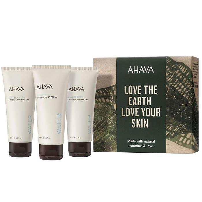 AHAVA Dead Sea Mineral Hand Cream Body Lotion And Shower Gel Value Set