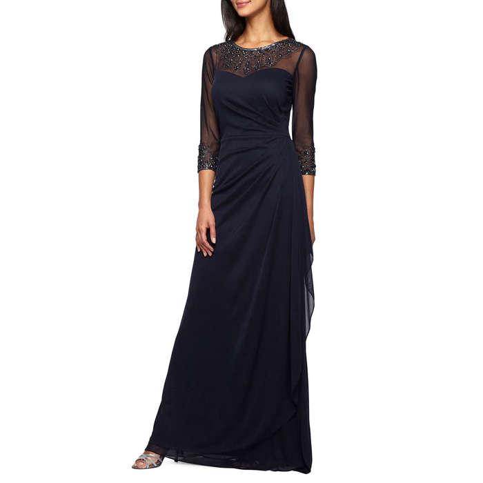 Alex Evenings Embellished A-Line Gown