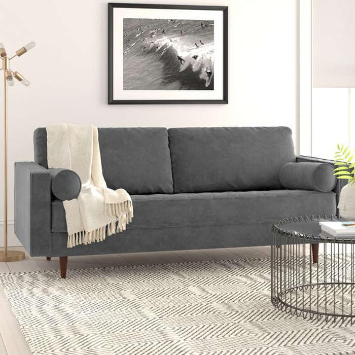 All Modern Lark 84" Square Arm Sofa