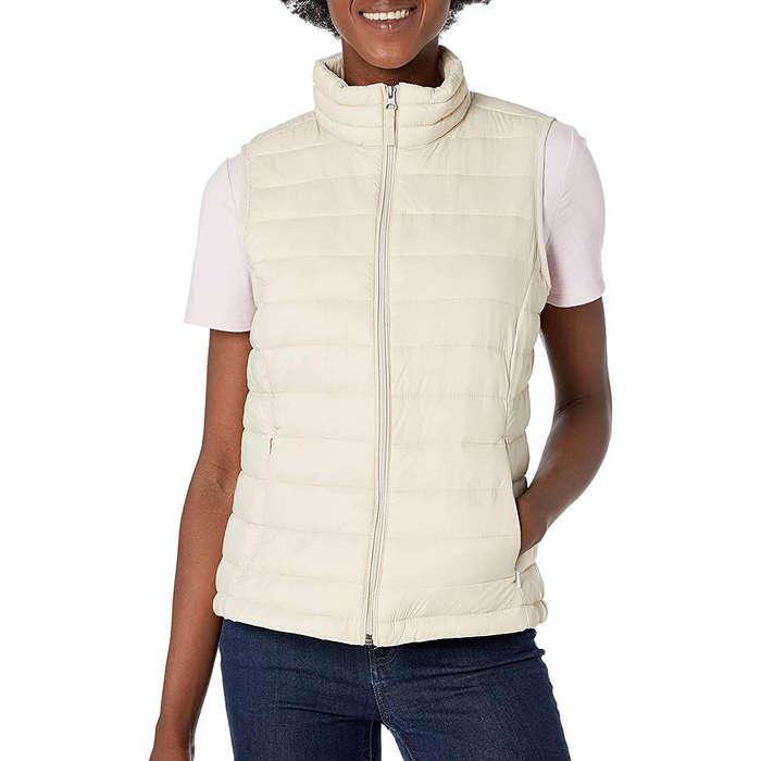 Amazon Essentials Lightweight Water-Resistant Packable Puffer Vest