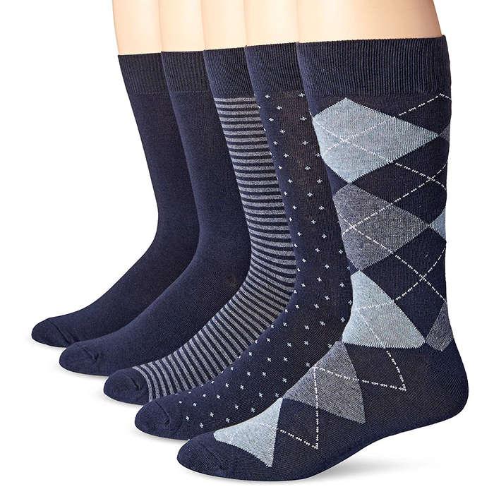 Amazon Essentials Patterned Dress Socks