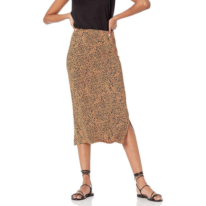 Amazon Essentials Pull On Knit Midi Skirt