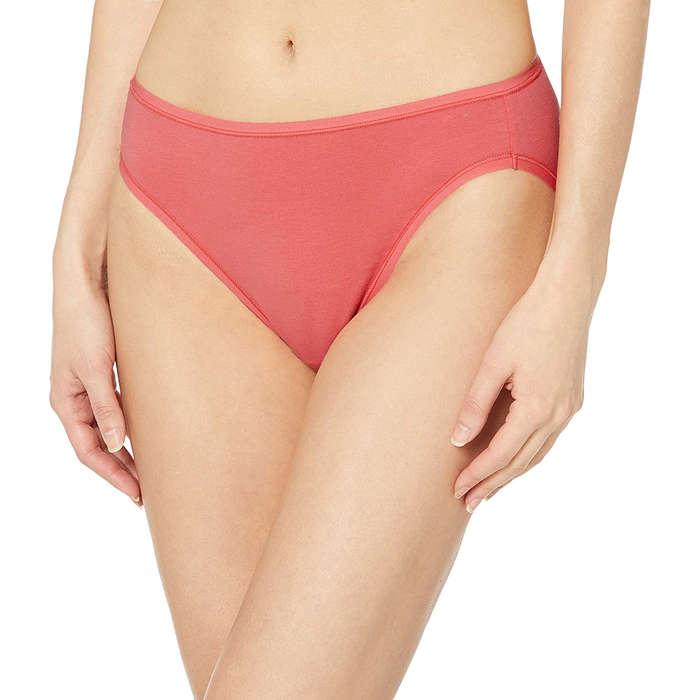 Amazon Essentials Standard Cotton Stretch High-Cut Bikini Panty