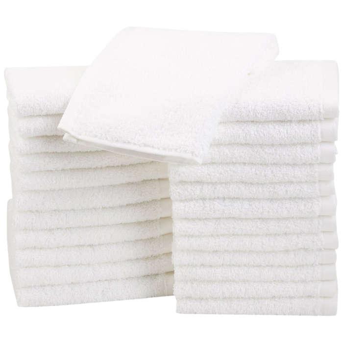 AmazonBasics Cotton Washcloths