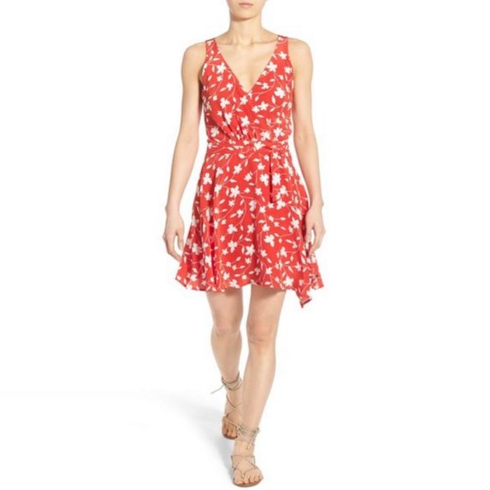 Amour Vert 'Brandy' Silk Wrap Dress