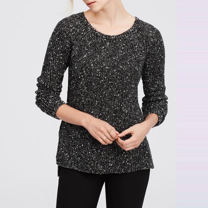 Ann Taylor Speckled Crew Neck Sweater
