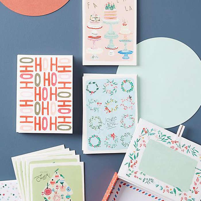 Anthropologie Holiday Greeting Cards Box Set