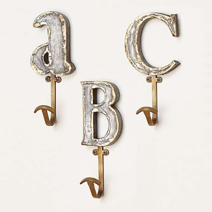 Anthropologie Marquee Letter Hook