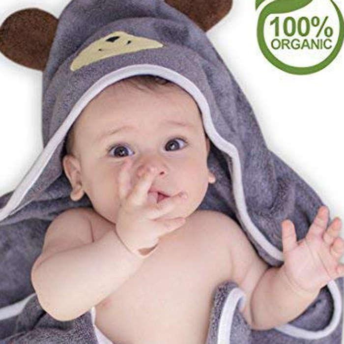 Artyish Premium Hooded Baby Towel, 100% Organic Bamboo