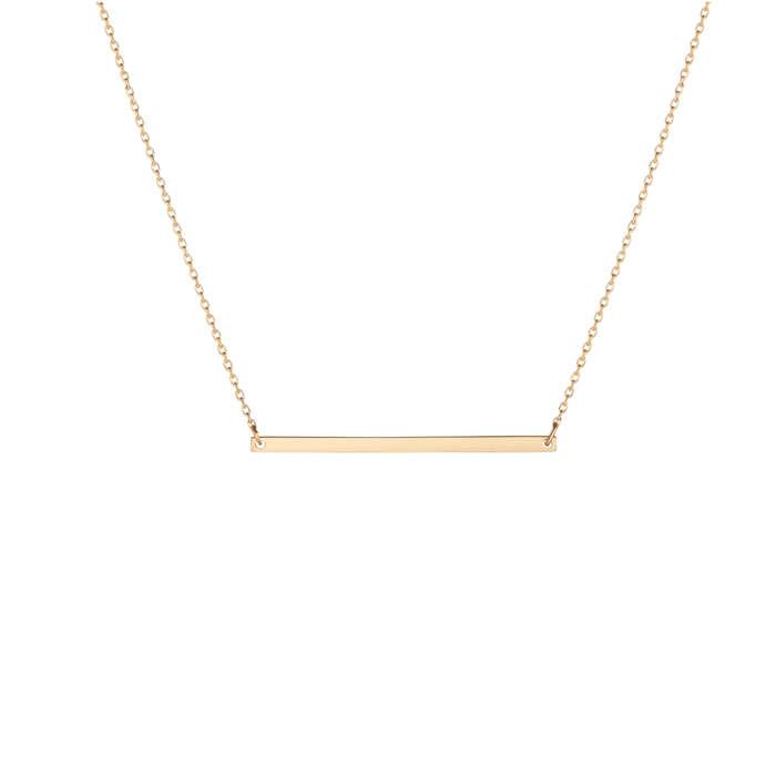 Aurate Gold Bar Necklace