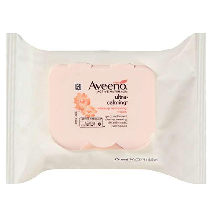Aveeno Ultra-Calming Cleansing Oil-Free Makeup Removing Wipes