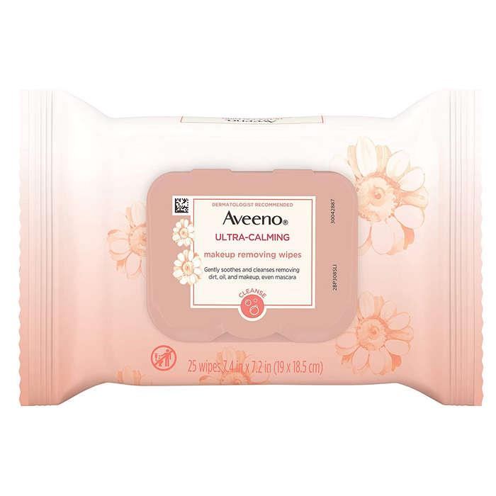 Aveeno Ultra-Calming Cleansing Oil-Free Makeup Removing Wipes