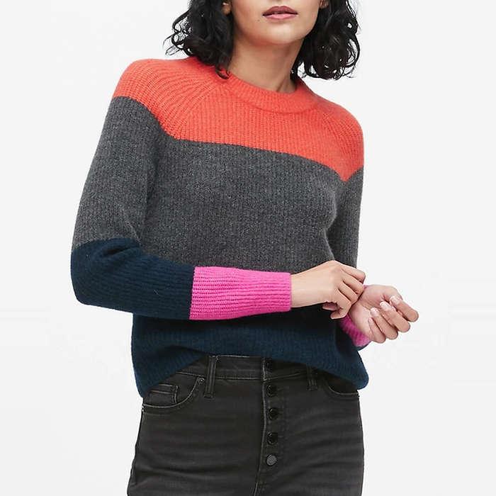 Banana Republic Aire Color-Blocked Sweater