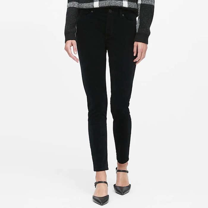 Banana Republic Mid-Rise Skinny Velvet Pant