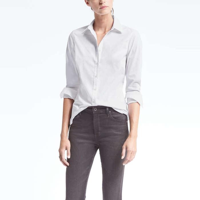 Banana Republic Riley Tailored-Fit Stain-Resistant Super-Stretch Shirt