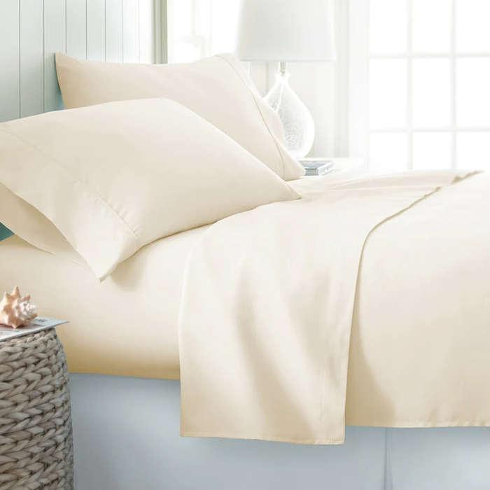 Becky Cameron Luxury Ultra-Soft Microfiber 4-Piece Bed Sheet Set