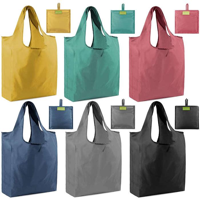 BeeGreen Foldable Reusable Grocery Tote Bags