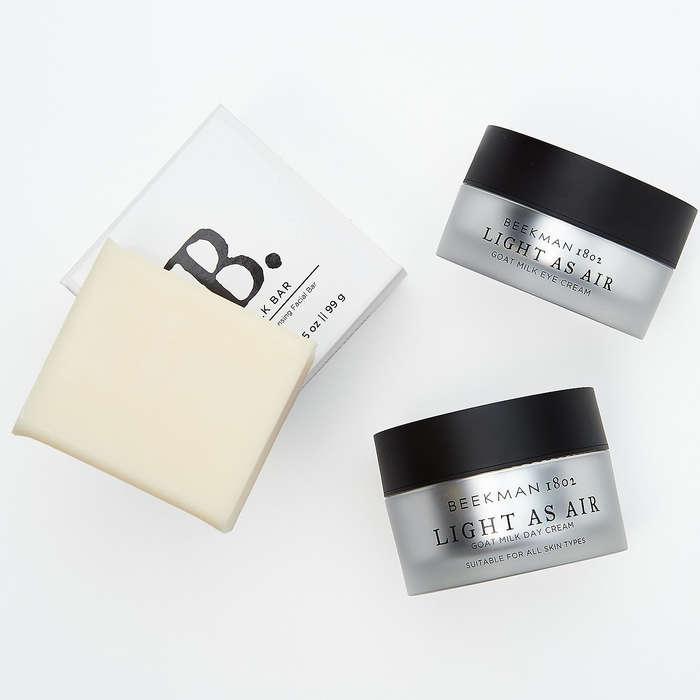 Beekman 1802 Goat Milk Light As Air Day & Eye Cream With Face Bar