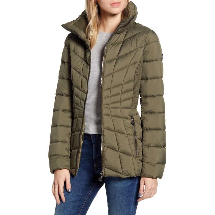 Bernardo Packable Down & EcoPlume Coat