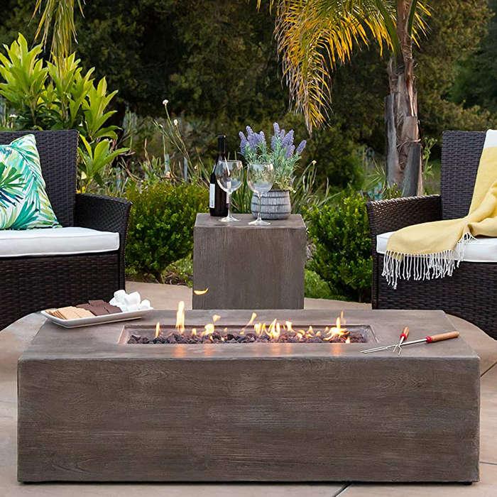 Best Choice Products Propane Fire Pit Table