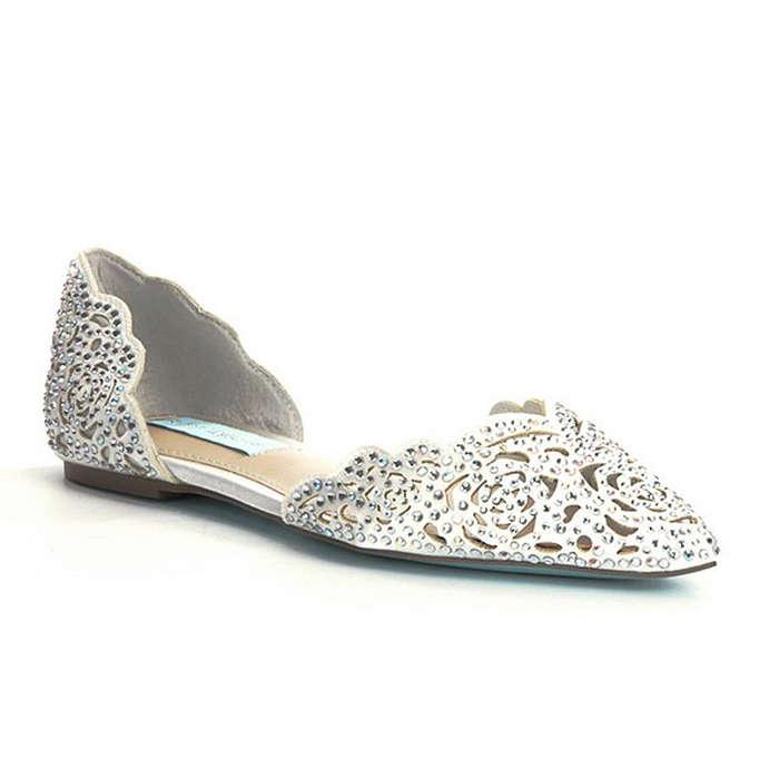 Blue by Betsey Johnson Lucy Embellished Flats