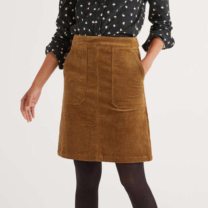 Boden Leonie Cord Mini Skirt