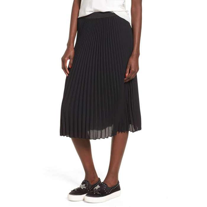 BP Pleated Midi Skirt